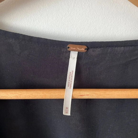 Free People Closer To The Heart Floral Tiered Puff Sleeve Dress Size Medium - Picture 11 of 13